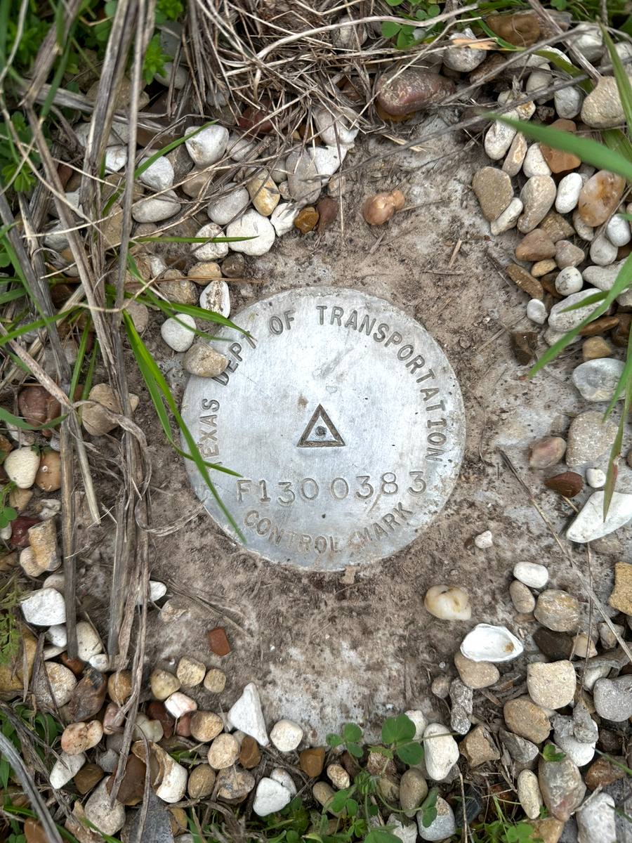 TxDOT control mark